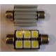 Светодиодная лампа SilverStar C5W 6SMD 38mm софитная с модулем обманки